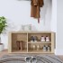 Mueble zapatero madera contrachapada roble Sonoma 100x35x45