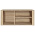 Mueble zapatero madera contrachapada roble Sonoma 100x35x45