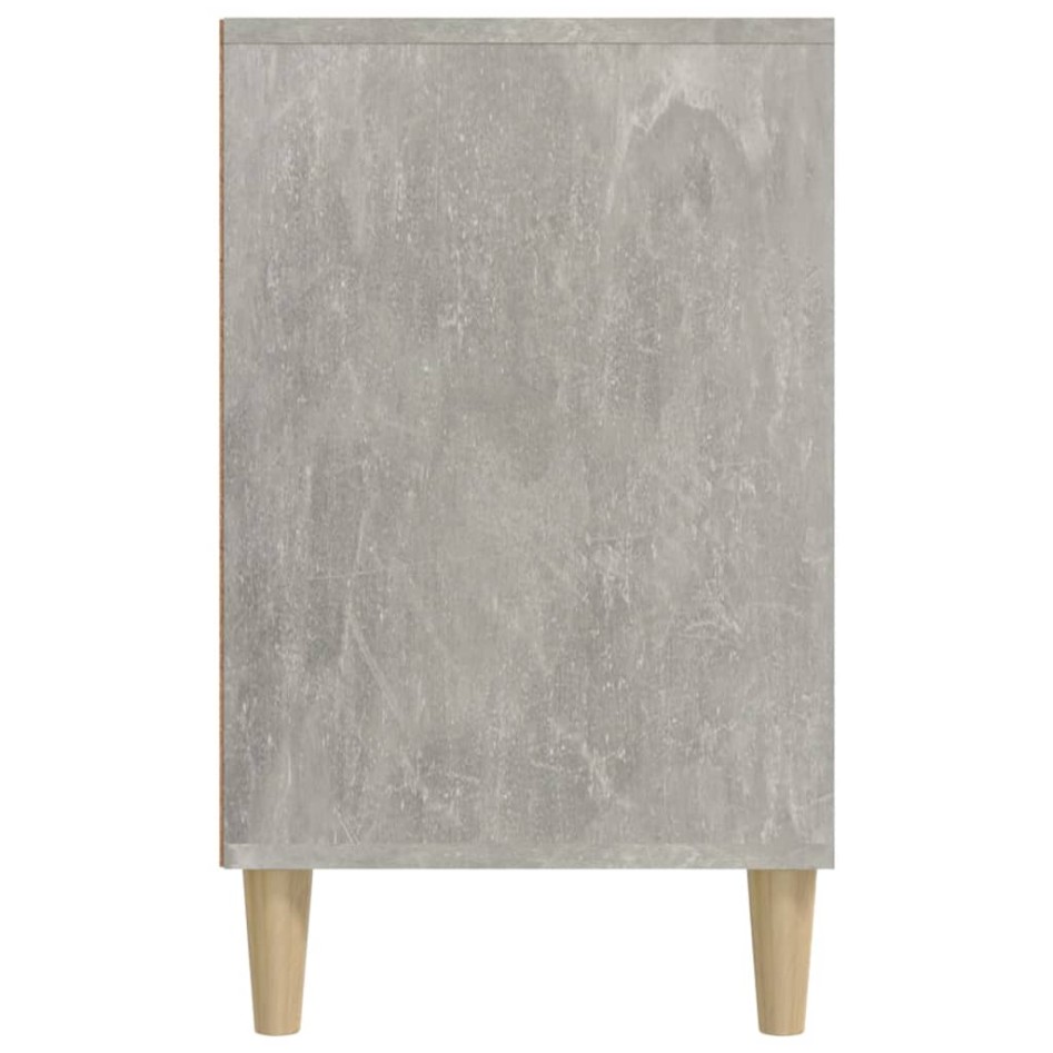Mueble zapatero madera contrachapada gris hormigón 102x36x60