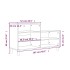 Mueble zapatero madera contrachapada gris hormigón 102x36x60