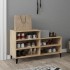 Mueble zapatero madera contrachapada roble Sonoma 102x36x60