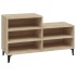 Mueble zapatero madera contrachapada roble Sonoma 102x36x60