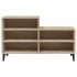 Mueble zapatero madera contrachapada roble Sonoma 102x36x60
