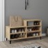 Mueble zapatero madera contrachapada roble Sonoma 102x36x60