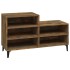 Mueble zapatero madera contrachapada roble ahumado 102x36x60