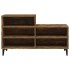 Mueble zapatero madera contrachapada roble ahumado 102x36x60