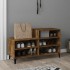 Mueble zapatero madera contrachapada roble ahumado 102x36x60