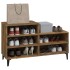 Mueble zapatero madera contrachapada roble ahumado 102x36x60