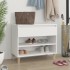 Mueble zapatero madera contrachapada blanco 70x36x60