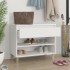 Mueble zapatero madera contrachapada blanco 70x36x60