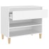 Mueble zapatero madera contrachapada blanco 70x36x60