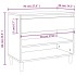 Mueble zapatero madera contrachapada blanco 70x36x60