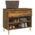 Mueble zapatero madera contrachapada roble ahumado 70x36x60