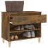 Mueble zapatero madera contrachapada roble ahumado 70x36x60