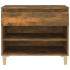 Mueble zapatero madera contrachapada roble ahumado 70x36x60
