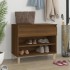 Mueble zapatero madera contrachapada roble marrón 70x36x60
