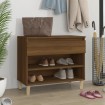 Mueble zapatero madera contrachapada roble marrón 70x36x60 cm