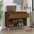 Mueble zapatero madera contrachapada roble marrón 70x36x60