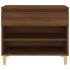 Mueble zapatero madera contrachapada roble marrón 70x36x60