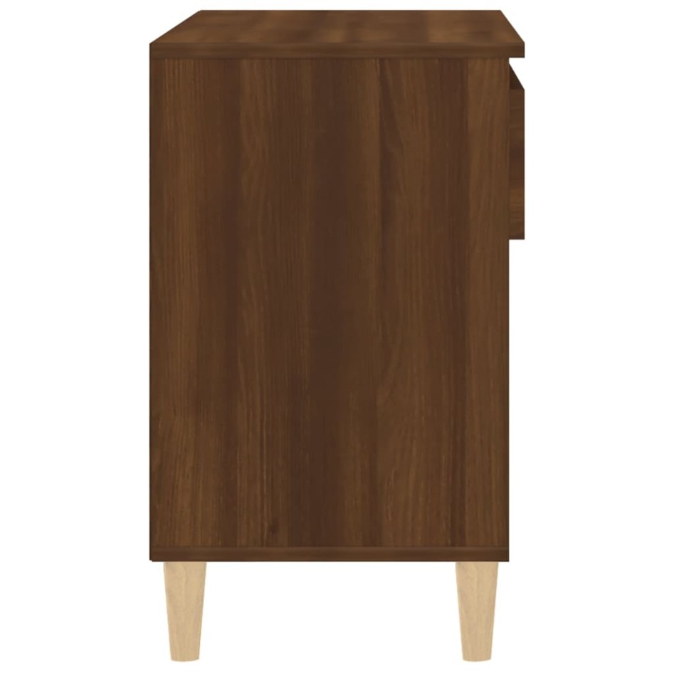 Mueble zapatero madera contrachapada roble marrón 70x36x60