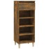 Mueble zapatero madera contrachapada roble ahumado 40x36x105