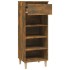 Mueble zapatero madera contrachapada roble ahumado 40x36x105