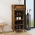 Mueble zapatero madera contrachapada roble ahumado 40x36x105