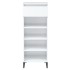 Mueble zapatero madera contrachapada blanco brillo 40x36x105