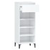 Mueble zapatero madera contrachapada blanco brillo 40x36x105