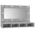 Mueble con espejo y LED color gris Sonoma 90x31,5x62