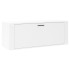 Mueble zapatero pared madera contrachapada blanco 100x35x38