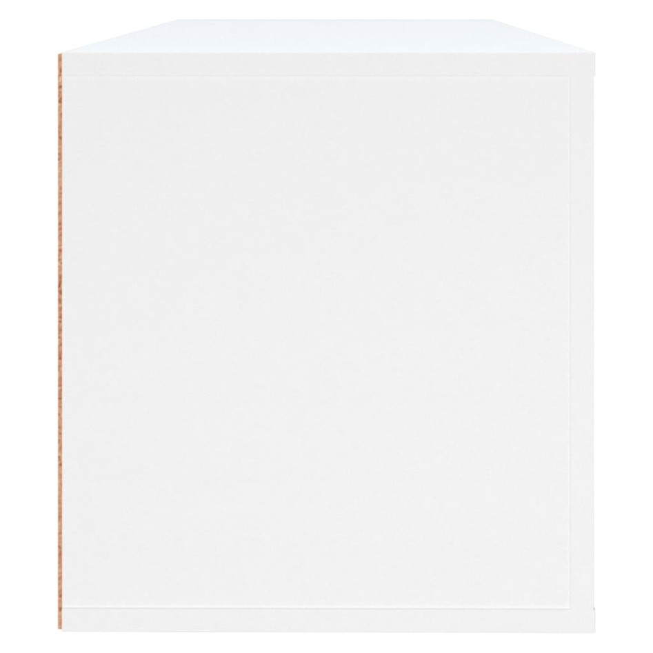 Mueble zapatero pared madera contrachapada blanco 100x35x38