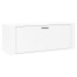 Mueble zapatero pared contrachapada blanco brillo 100x35x38