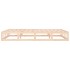 Estructura de cama doble de madera maciza 140x190