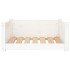 Cama para perros madera maciza de pino blanco 65,5x50,5x28