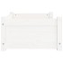 Cama para perros madera maciza de pino blanco 65,5x50,5x28
