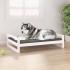 Cama para perros madera maciza de pino blanco 105,5x75,5x28