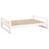 Cama para perros madera maciza de pino blanco 105,5x75,5x28
