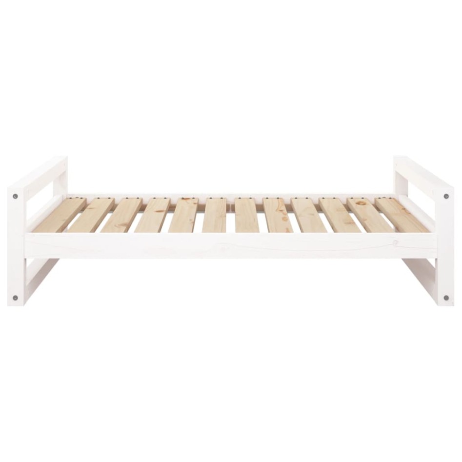 Cama para perros madera maciza de pino blanco 105,5x75,5x28