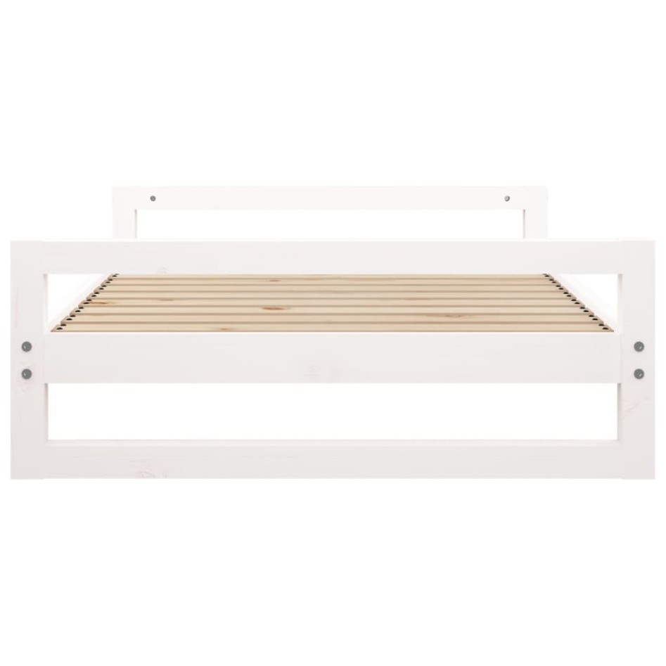 Cama para perros madera maciza de pino blanco 105,5x75,5x28