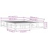 Estructura de cama doble de madera maciza 140x190