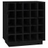 Botellero de madera maciza de pino negro 55,5x34x61
