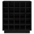Botellero de madera maciza de pino negro 55,5x34x61