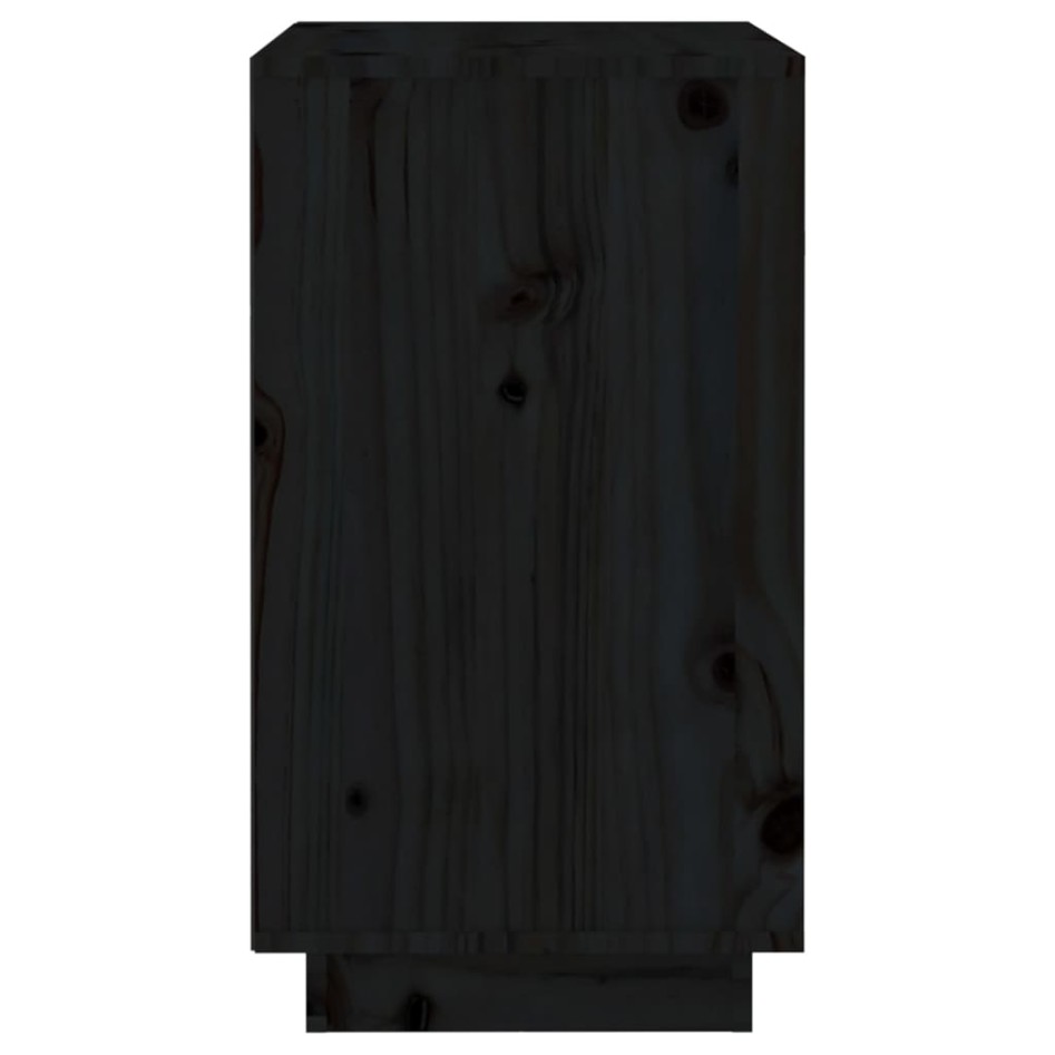 Botellero de madera maciza de pino negro 55,5x34x61