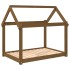 Cama para perros madera maciza pino marrón miel 101x70x90