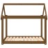 Cama para perros madera maciza pino marrón miel 101x70x90