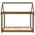 Cama para perros madera maciza pino marrón miel 111x80x100