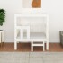 Cama para perros madera maciza de pino blanco 65,5x43x70