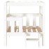 Cama para perros madera maciza de pino blanco 65,5x43x70