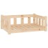 Cama para perros madera maciza de pino 75,5x55,5x28